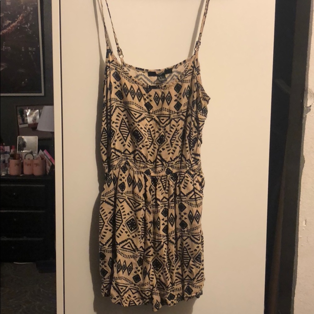 Forever 21 patterned romper